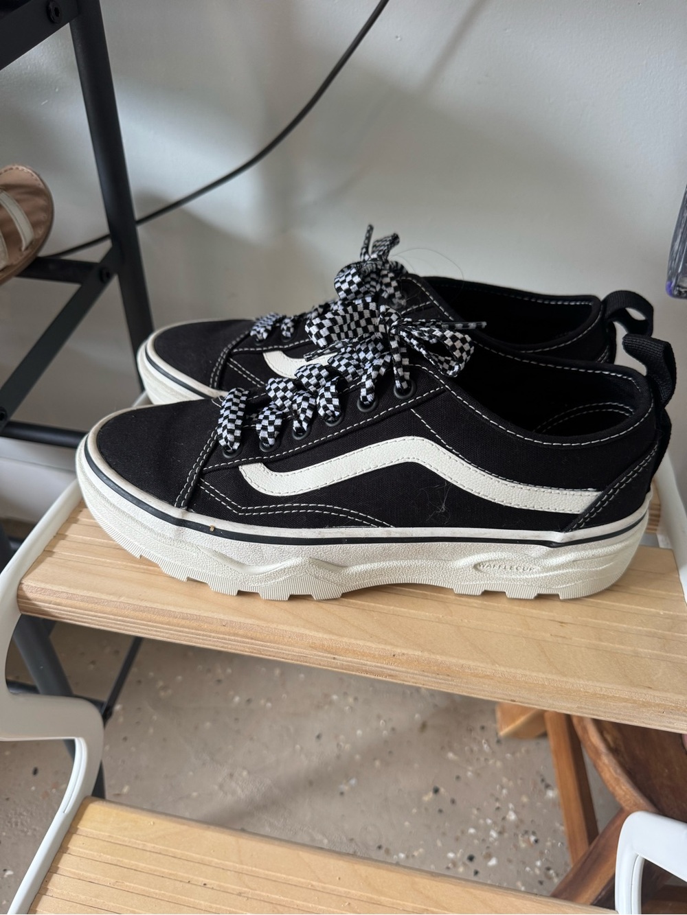 Vans sneakers platform black & white
